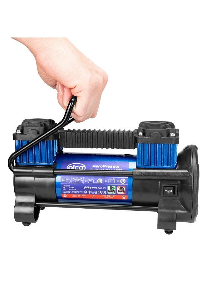 Alca AeroPressor LED Air Compressor, 2 Cylinder, 12 Volt, 160 PSI, 300 Watt - Image 4